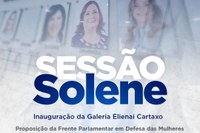 Galeria Elienai Cartaxo faz homenagem a vereadoras 